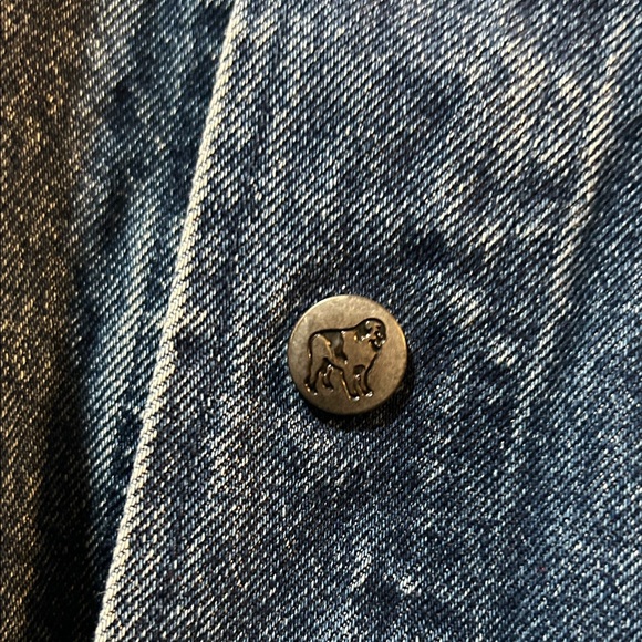 Big Dogs Blue and Gray Bomber Jacket 4x - Picture 4 of 9